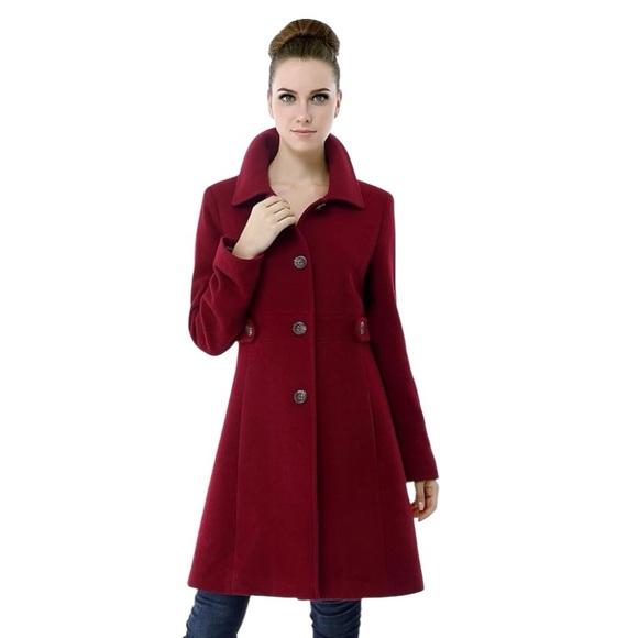 BGSD Women Heather Wool Blend Walking Coat - Picture 2 of 13